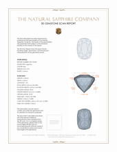 0.93 Ct. Sapphire from Ceylon (Sri Lanka) 3 D Scan Report