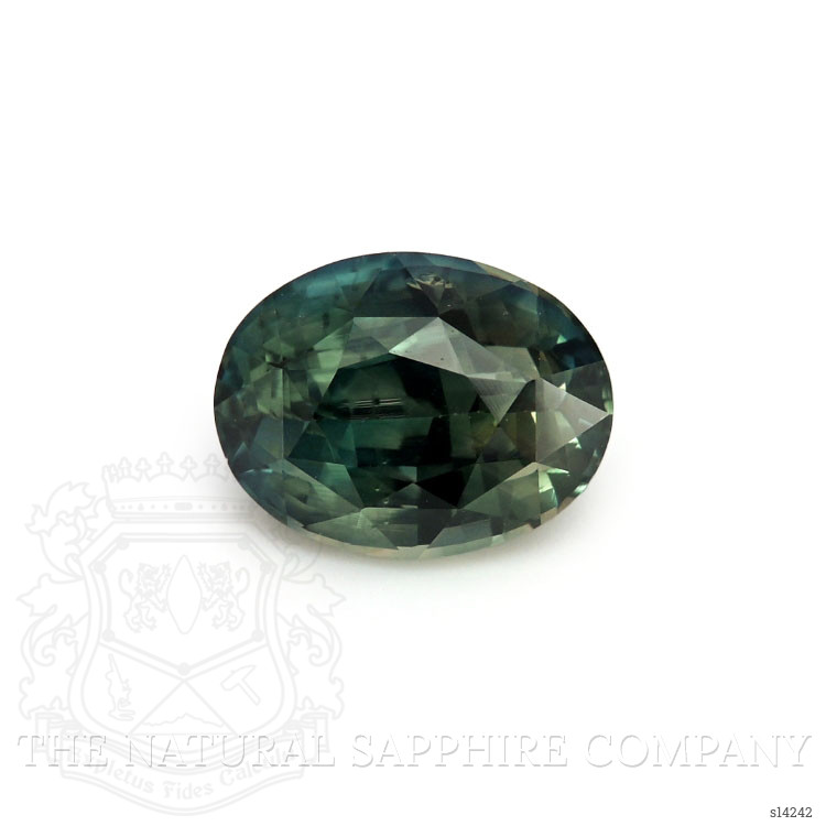 2.08 Ct. Bluish Green Sapphire from Ceylon (Sri Lanka)