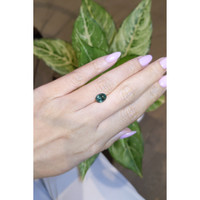 2.08 Ct. Bluish Green Sapphire from Ceylon (Sri Lanka) Life Style