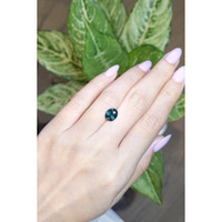 2.81 Ct. Bluish Green Sapphire from Ceylon (Sri Lanka) Life Style