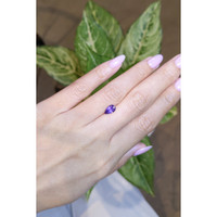 1.38 Ct. Purple Sapphire from Ceylon (Sri Lanka) Life Style