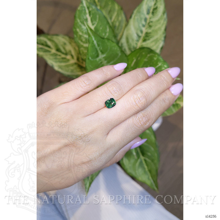 1.63 Ct. Bluish Green Sapphire from Ceylon (Sri Lanka)
