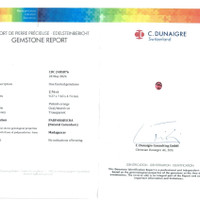 2.76 Ct. Padparadscha Sapphire from Madagascar Scan Report