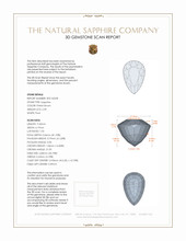 2.39 Ct. Sapphire from Ceylon (Sri Lanka) 3 D Scan Report