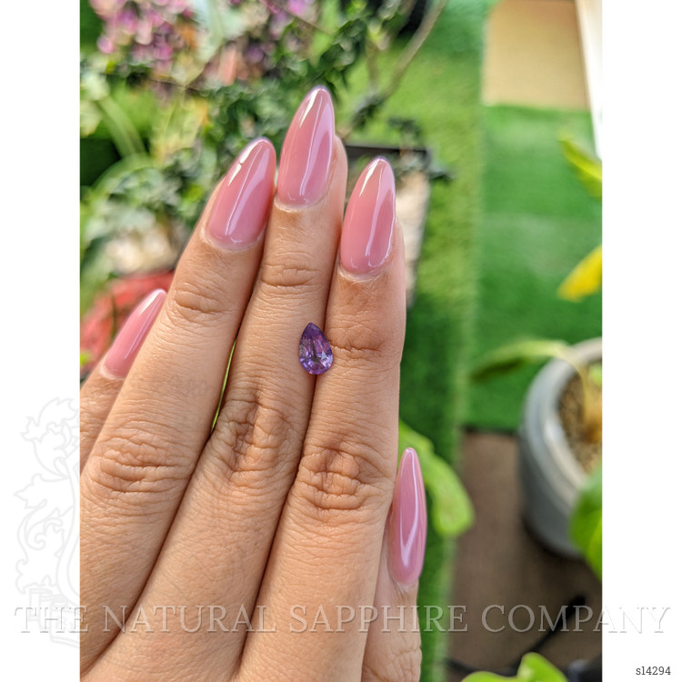 0.89 Ct. Purple Sapphire from Ceylon (Sri Lanka)