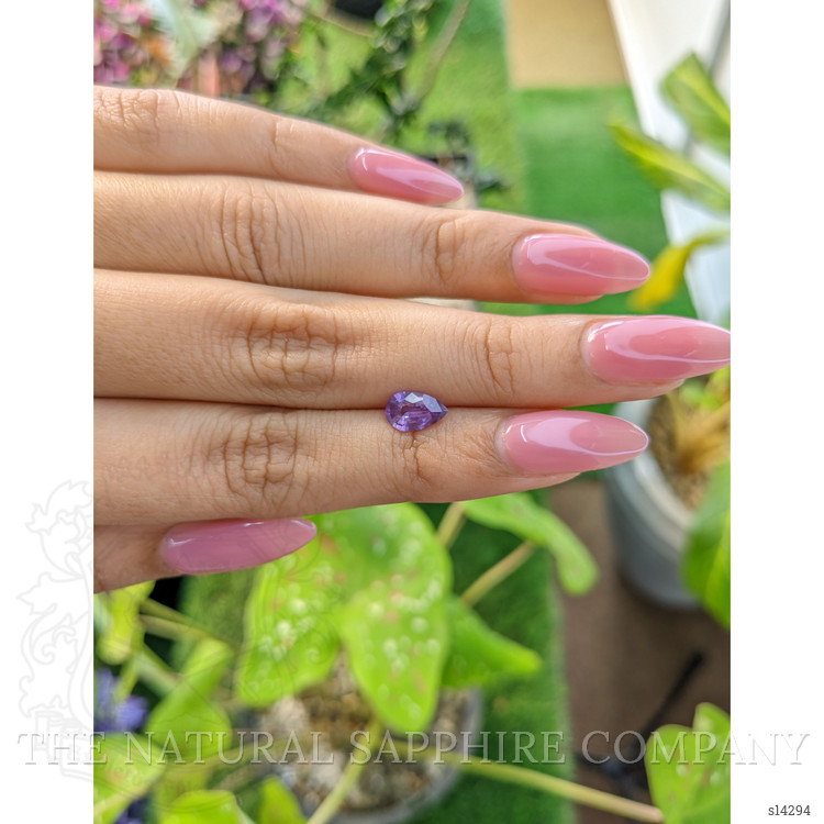 0.89 Ct. Purple Sapphire from Ceylon (Sri Lanka)