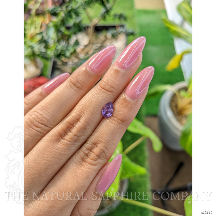 0.89 Ct. Purple Sapphire from Ceylon (Sri Lanka)