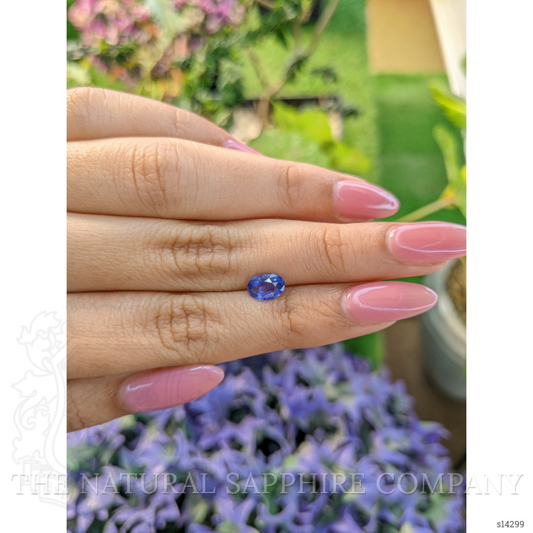 1.14 Ct. Blue Sapphire from Ceylon (Sri Lanka)