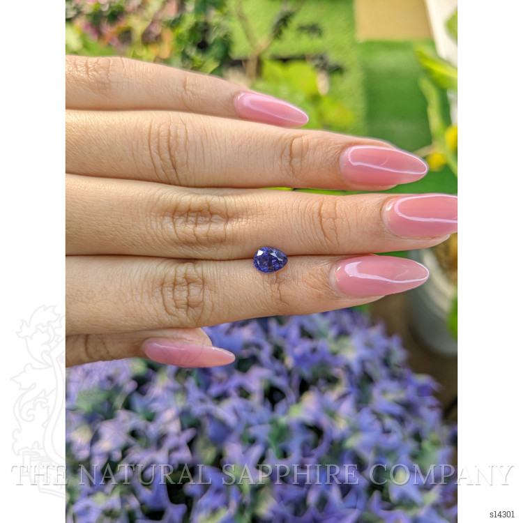 1.39 Ct. Violet Sapphire from Ceylon (Sri Lanka)