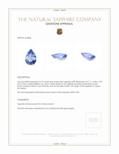 0.79 Ct. Blue Sapphire from Ceylon (Sri Lanka) Appraisal