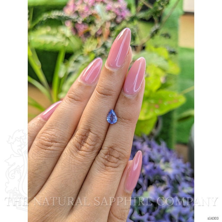 0.79 Ct. Blue Sapphire from Ceylon (Sri Lanka)