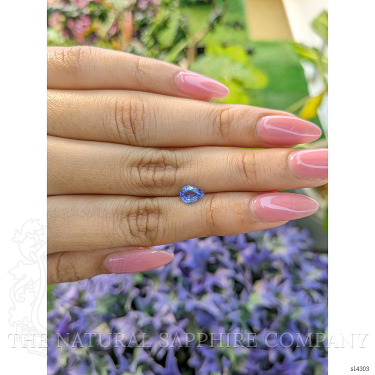 0.79 Ct. Blue Sapphire from Ceylon (Sri Lanka)