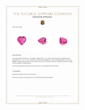 5.13 Ct. Pink Sapphire from Madagascar Appraisal