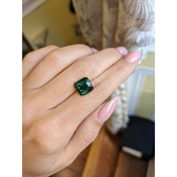 5.63 Ct. Bluish Green Sapphire from Ceylon (Sri Lanka) Life Style