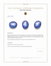 171.88 Ct. Sapphire from Ceylon (Sri Lanka) Appraisal