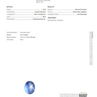 16.14 Ct. Blue Star Sapphire from Ceylon (Sri Lanka) Scan Report