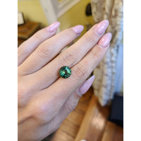 5.02 Ct. Bluish Green Sapphire from Ceylon (Sri Lanka) Life Style