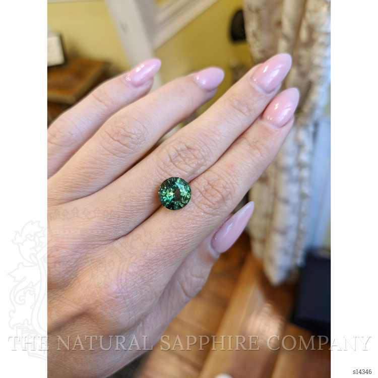 5.02 Ct. Bluish Green Sapphire from Ceylon (Sri Lanka)