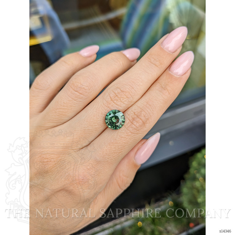 5.02 Ct. Bluish Green Sapphire from Ceylon (Sri Lanka)