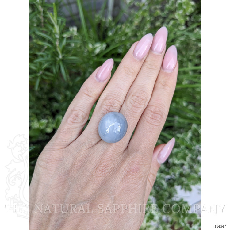 44.32 Ct. Bluish Grey Star Sapphire from Ceylon (Sri Lanka)