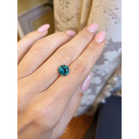 3.02 Ct. Greenish Blue Sapphire from Ceylon (Sri Lanka) Life Style