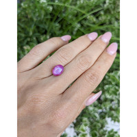 5.11 Ct. Pink Star Sapphire from Ceylon (Sri Lanka) Life Style
