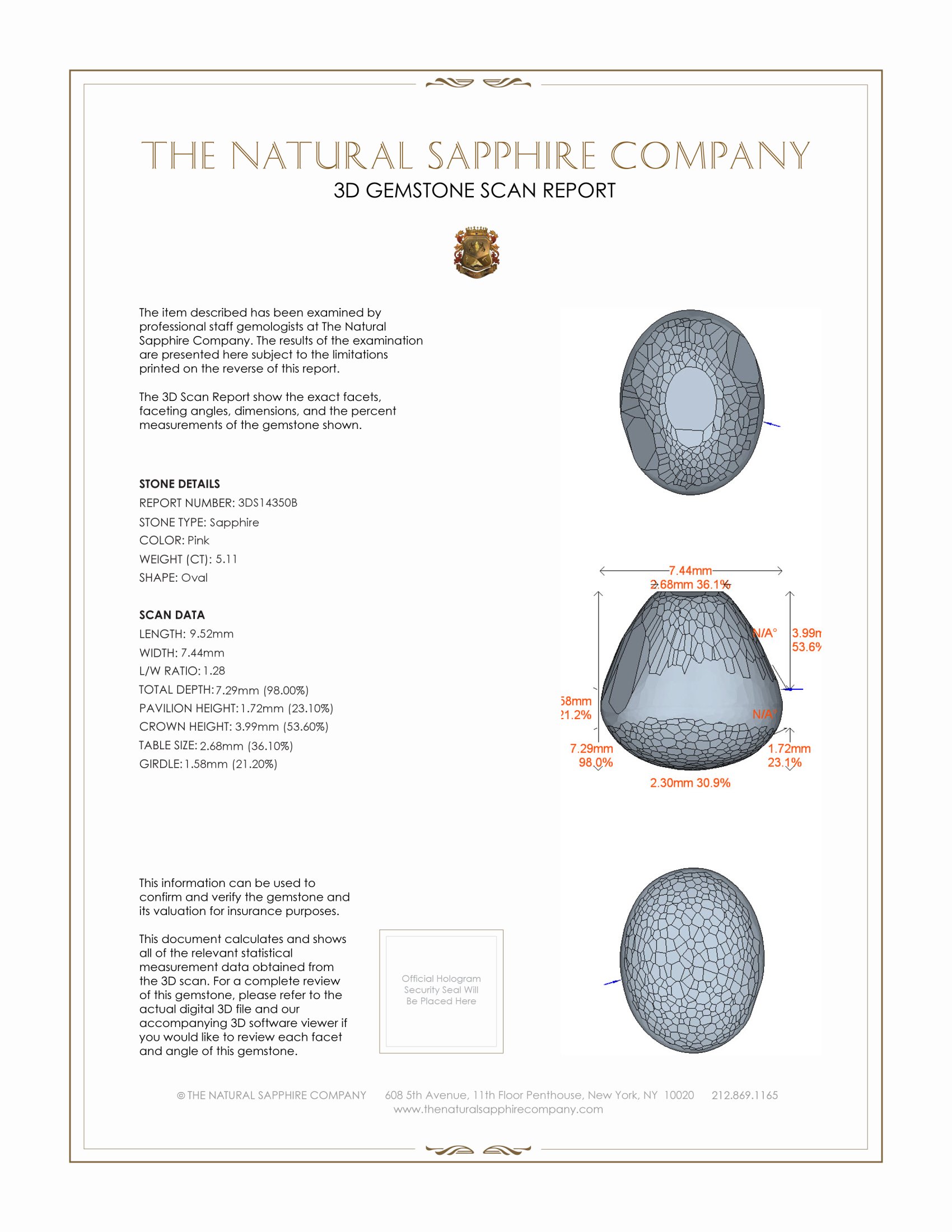 5.11 Ct. Pink Star Sapphire from Ceylon (Sri Lanka)