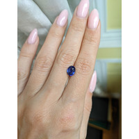 1.66 Ct. Blue Sapphire from Ceylon (Sri Lanka) Life Style