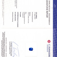 10.41 Ct. Blue Sapphire from Ceylon (Sri Lanka) Scan Report