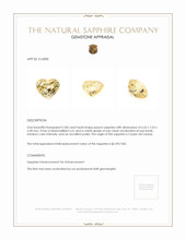 2.08 Ct. Yellow Sapphire from Ceylon (Sri Lanka) Appraisal