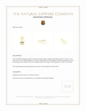 4.00 Ct. Yellow Sapphire from Ceylon (Sri Lanka) Appraisal
