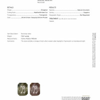 10.61 Ct. Color Change Sapphire from Tanzania Scan Report