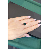 4.46 Ct. Bluish Green Sapphire from Madagascar Life Style