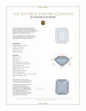 4.46 Ct. Sapphire from Madagascar 3 D Scan Report