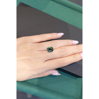 4.55 Ct. Green Sapphire from Madagascar Life Style