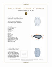 4.40 Ct. Blue Sapphire from Burma (Myanmar) 3 D Scan Report