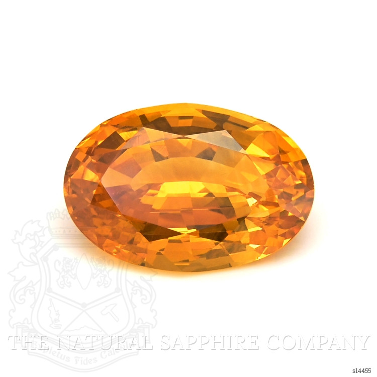 10.90 Ct. Orange Sapphire from Ceylon (Sri Lanka)