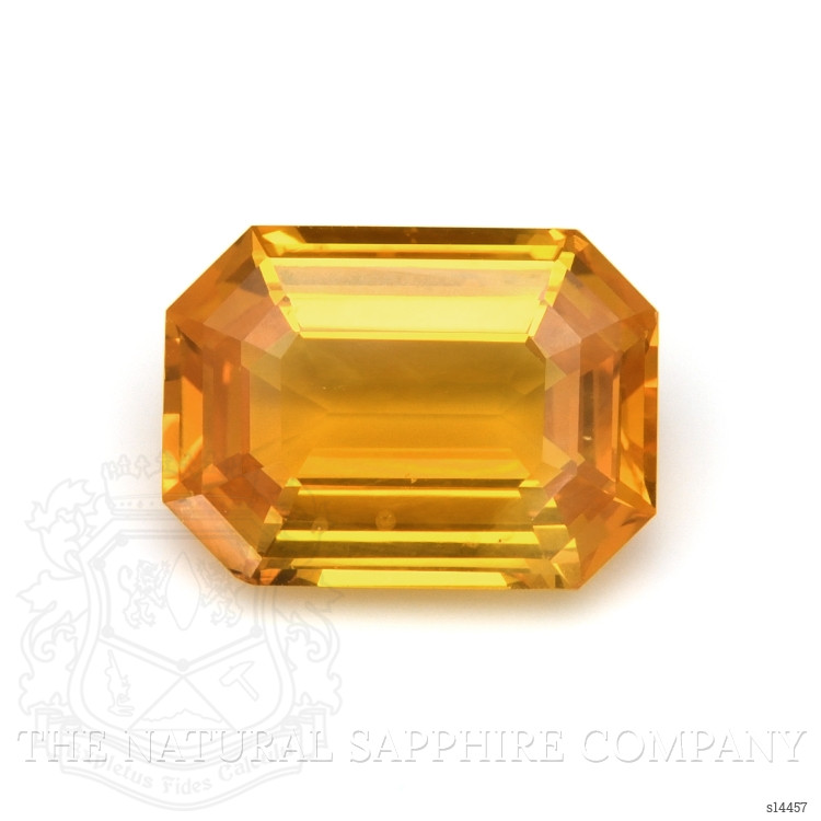 11.69 Ct. Yellowish Orange Sapphire from Ceylon (Sri Lanka)