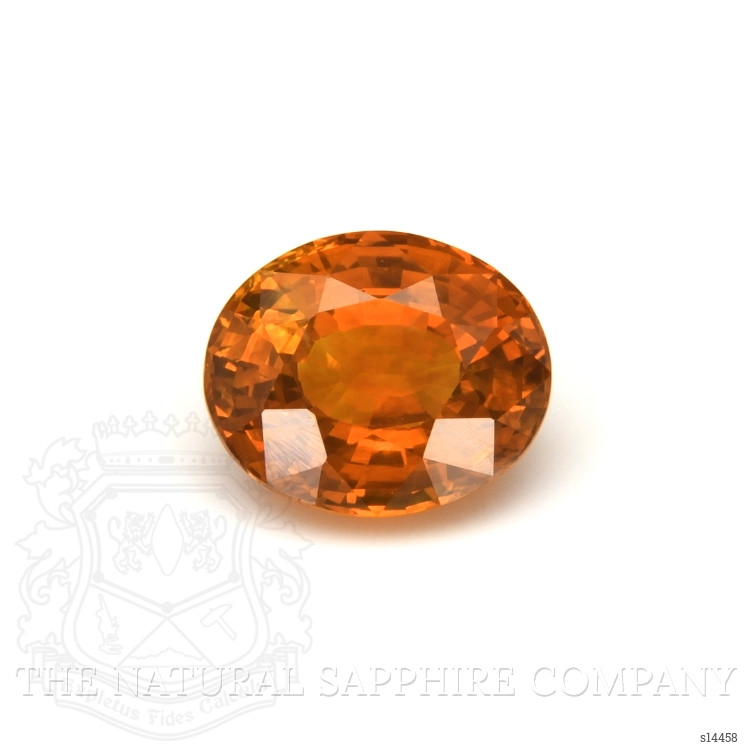 6.93 Ct. Orange Sapphire from Ceylon (Sri Lanka)