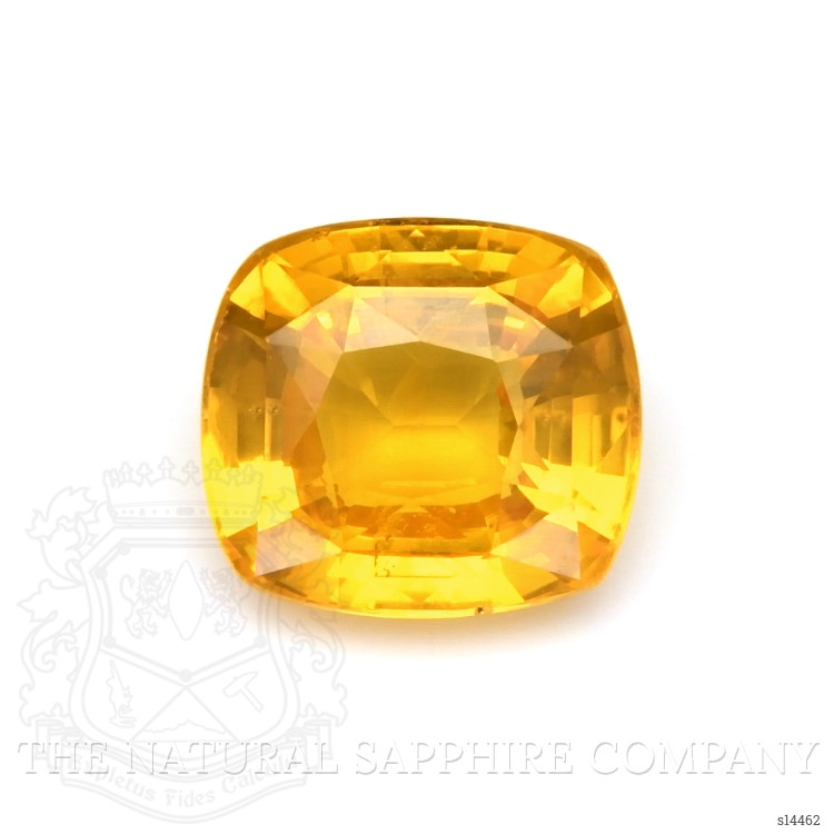 4.60 Ct. Orangish Yellow Sapphire from Ceylon (Sri Lanka)