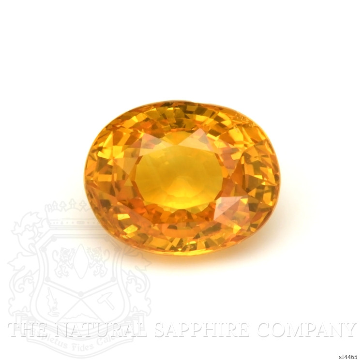 4.08 Ct. Yellowish Orange Sapphire from Ceylon (Sri Lanka)