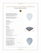 5.15 Ct. Sapphire from Madagascar 3 D Scan Report
