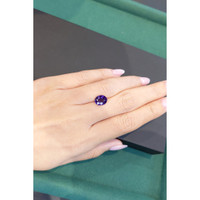 3.04 Ct. Bluish Purple Sapphire from Ceylon (Sri Lanka) Life Style