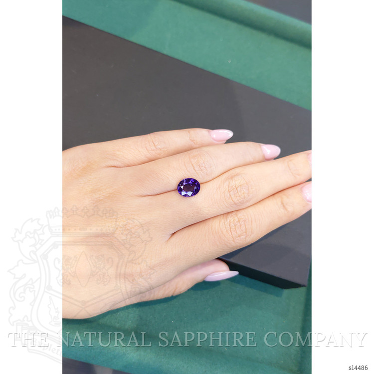 3.04 Ct. Bluish Purple Sapphire from Ceylon (Sri Lanka)