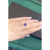 3.27 Ct. Purple Sapphire from Madagascar Life Style