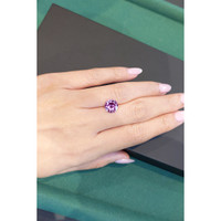 2.52 Ct. Pinkish Purple Sapphire from Madagascar Life Style