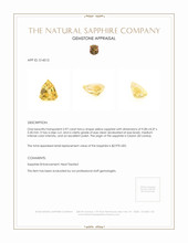 2.97 Ct. Yellow Sapphire from Ceylon (Sri Lanka) Appraisal