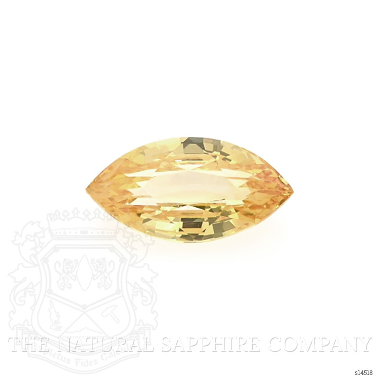 2.01 Ct. Orangish Yellow Sapphire from Ceylon (Sri Lanka)