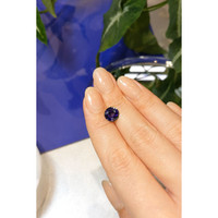 2.25 Ct. Bluish Purple Sapphire from Ceylon (Sri Lanka) Life Style