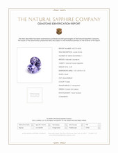 2.69 Ct. Purple Sapphire from Ceylon (Sri Lanka) Scan Report